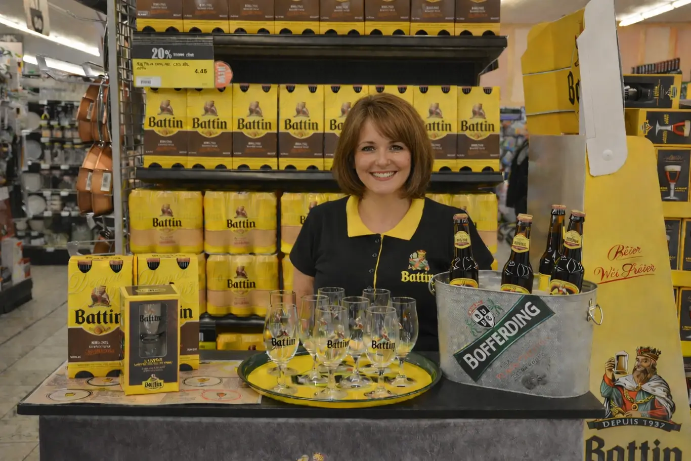 Brand activation in a supermarket